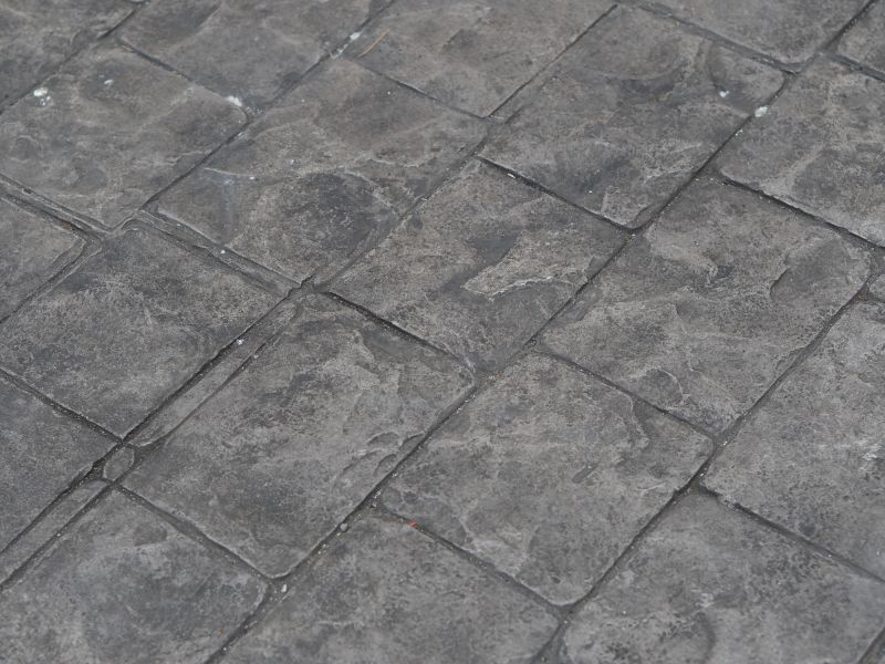 Fall Stamped Concrete